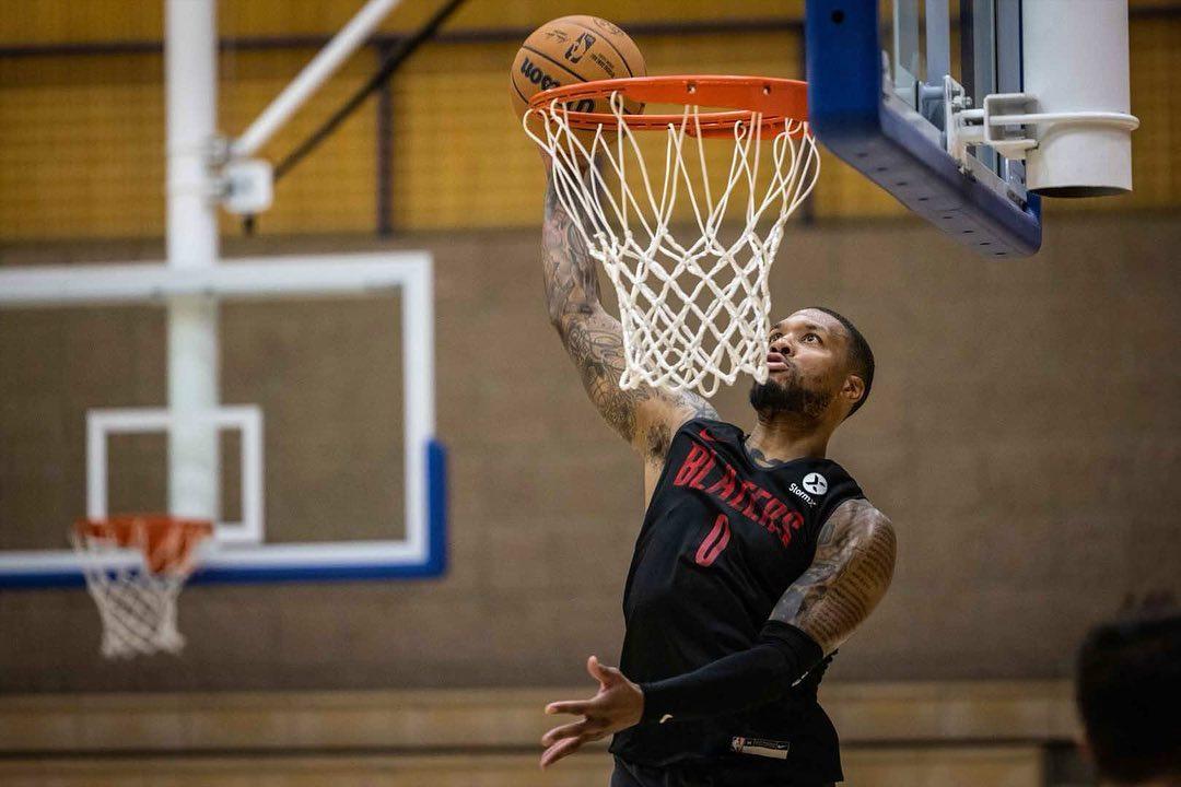 里拉德想去熱火,無奈拓荒者不滿意交易方案。(圖/翻攝自Damian Lillard IG)