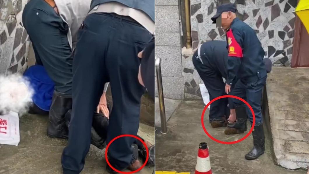 陸女想見官被制伏!雙腳遭2名保全「狠踩」畫面曝引眾怒