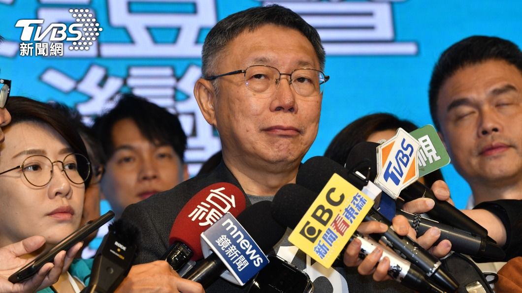 民眾黨主席、總統參選人柯文哲。(圖/胡瑞麒攝)