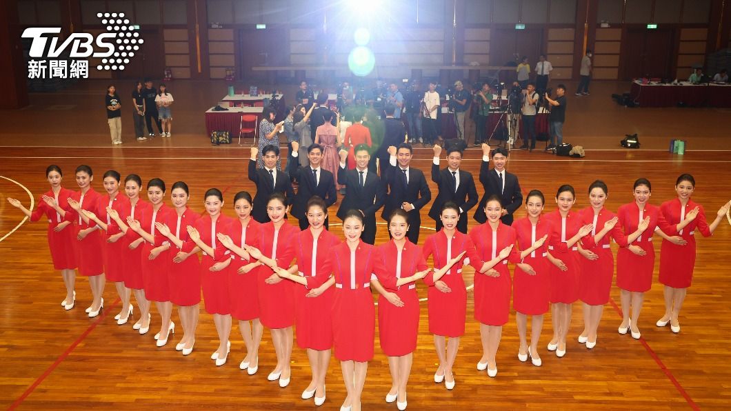 銘傳大學國慶禮賓大使團記者會。(圖/中央社)