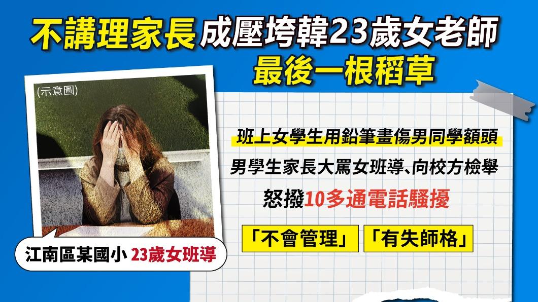 韓國怪獸家長害死23歲女老師。(圖/曾梓倩)