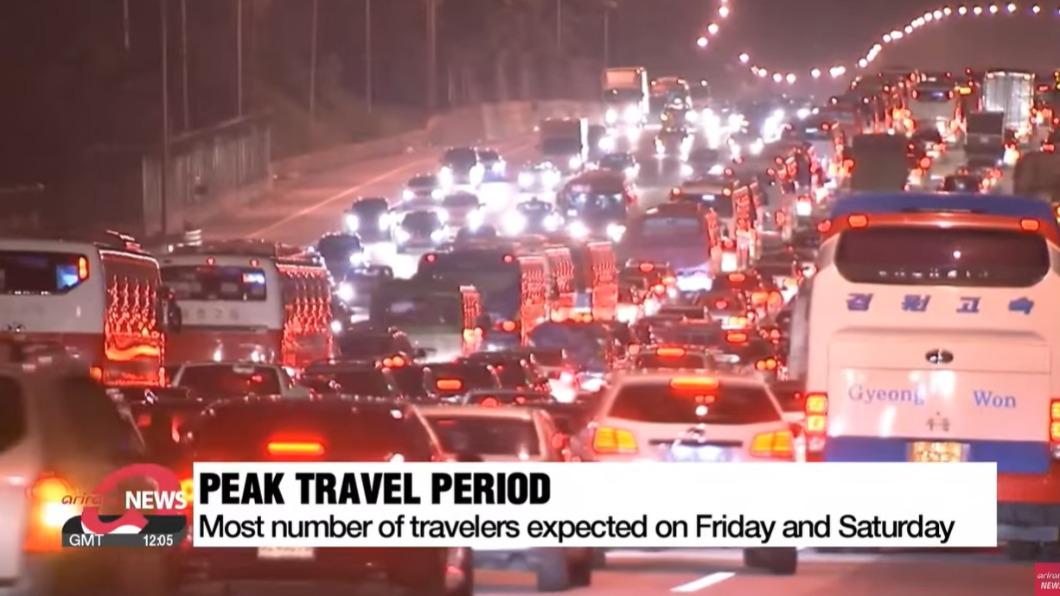 南韓中秋六天連假開始!4千萬人出遊返鄉各地大塞車