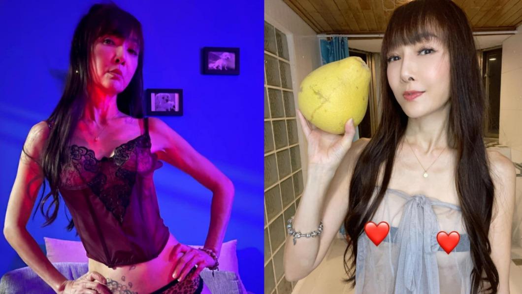 最狂中秋禮!美魔女「全裸入鏡」只綁一條線遮雙峰 粉暈疑走光羞爆
