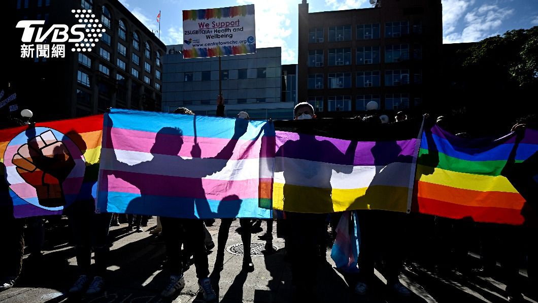北美的LGBTQ支持者。(圖/達志影像美聯社)