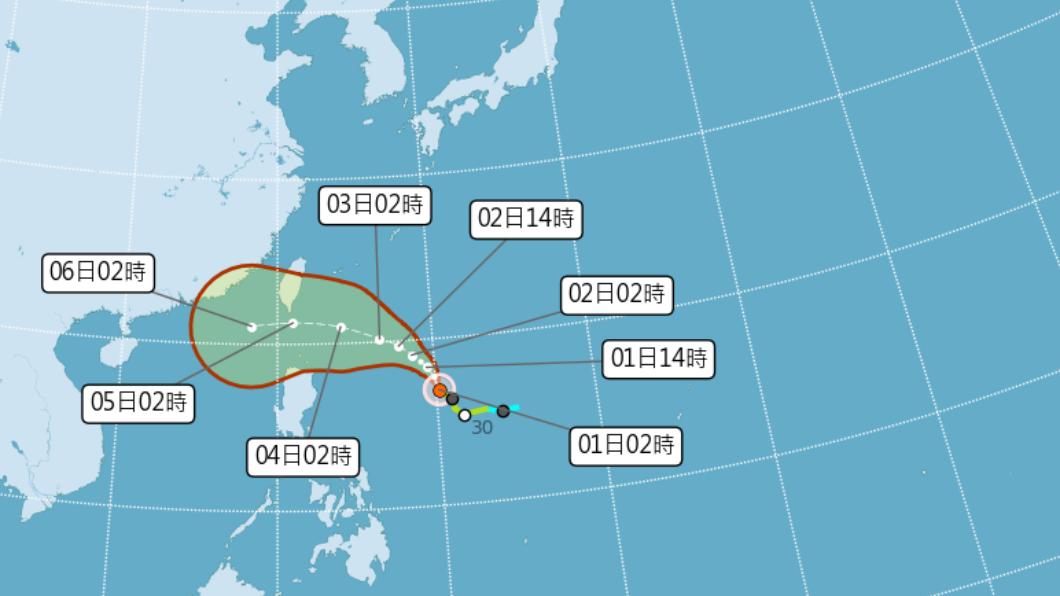 小犬颱風進逼!暴風圈「觸台機率高」 恐發陸警雨炸3天