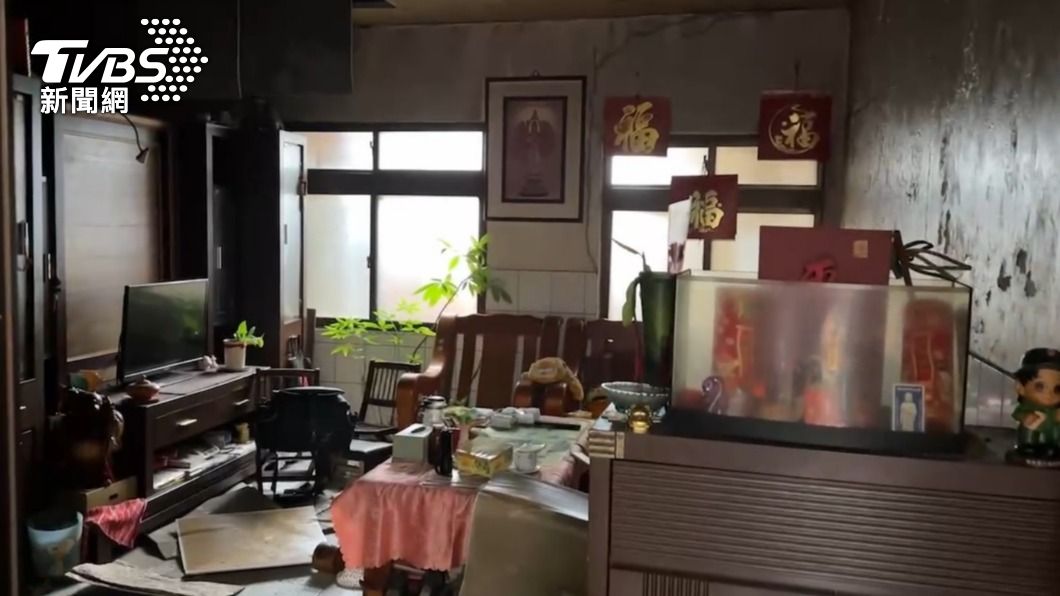 76歲陳姓婦人獨居,火警發生時疑似逃生不及。(圖/TVBS)