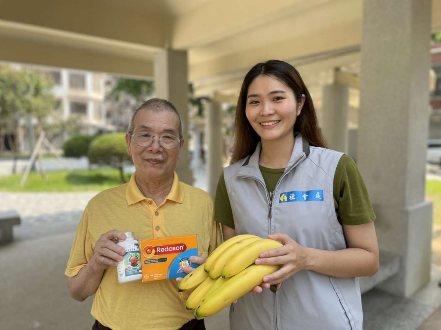 李爺爺開心運用營養金幫自己保健身體。(圖/翻攝自新竹市政府官網)