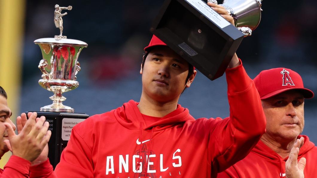大谷連續3年獲得本季陣中MVP。(圖/翻攝自天使隊推特)