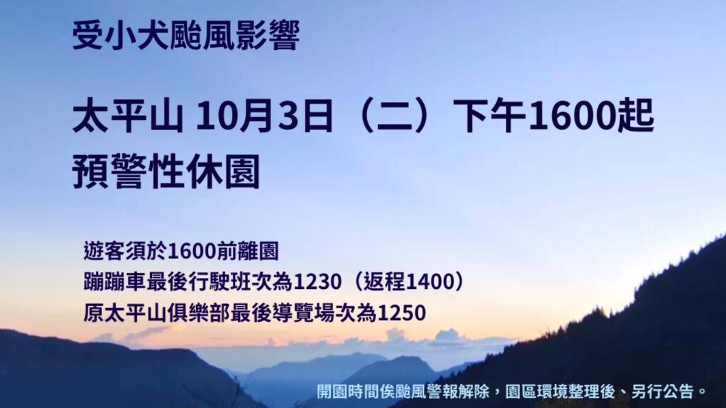 小犬颱風逼近!宜蘭太平山、台東嘉明湖步道明預警性休園