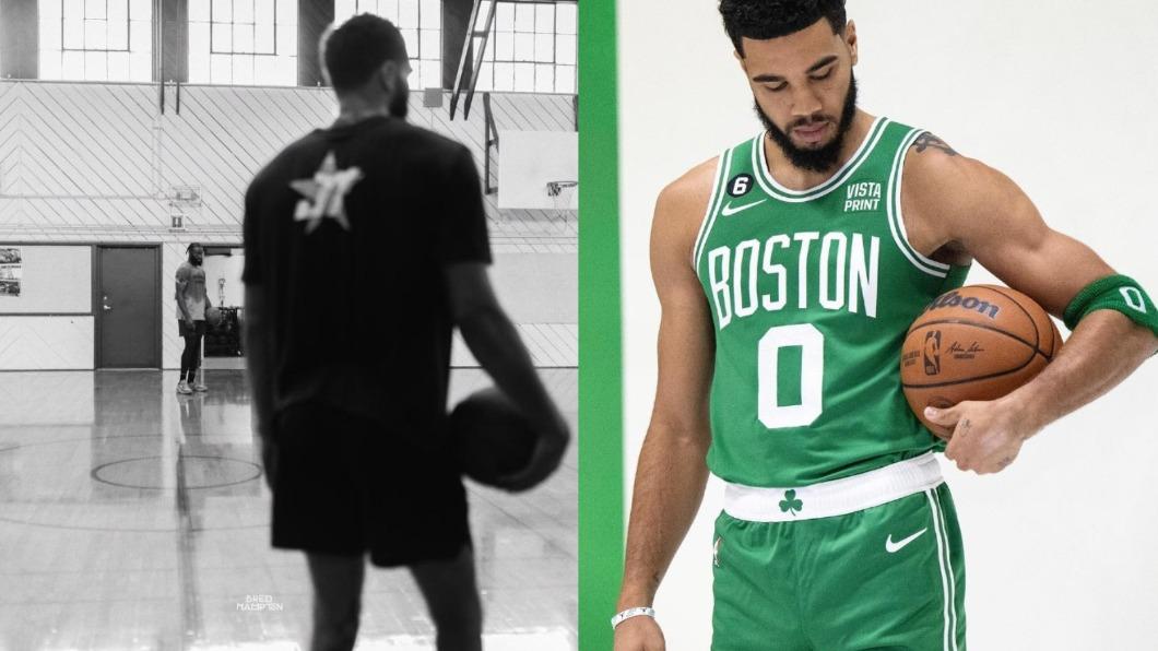 塔圖姆直言奪冠前一切免談。(圖/翻攝自@jaytatum0 IG)