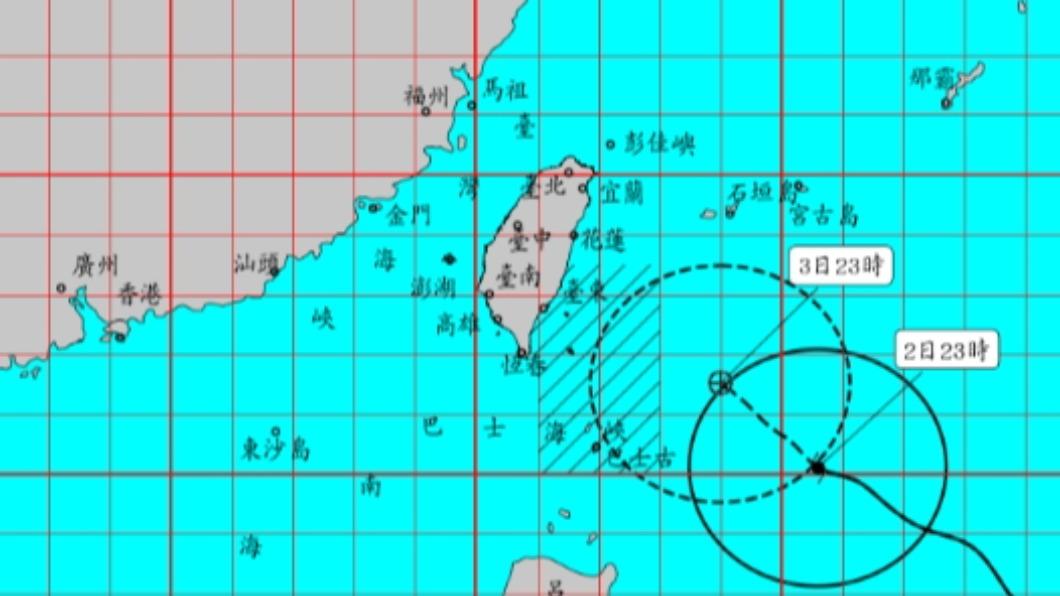 小犬颱風衝家門!23:30發布海警 首波警戒區域出爐
