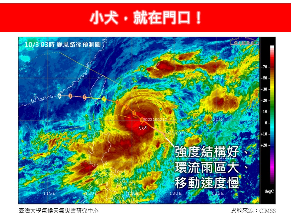 估4、5日將是風雨最顯著,迎風面宜蘭、花蓮等5地區雨量瞬間爆表。(圖/翻攝自林老師氣象站臉書)
