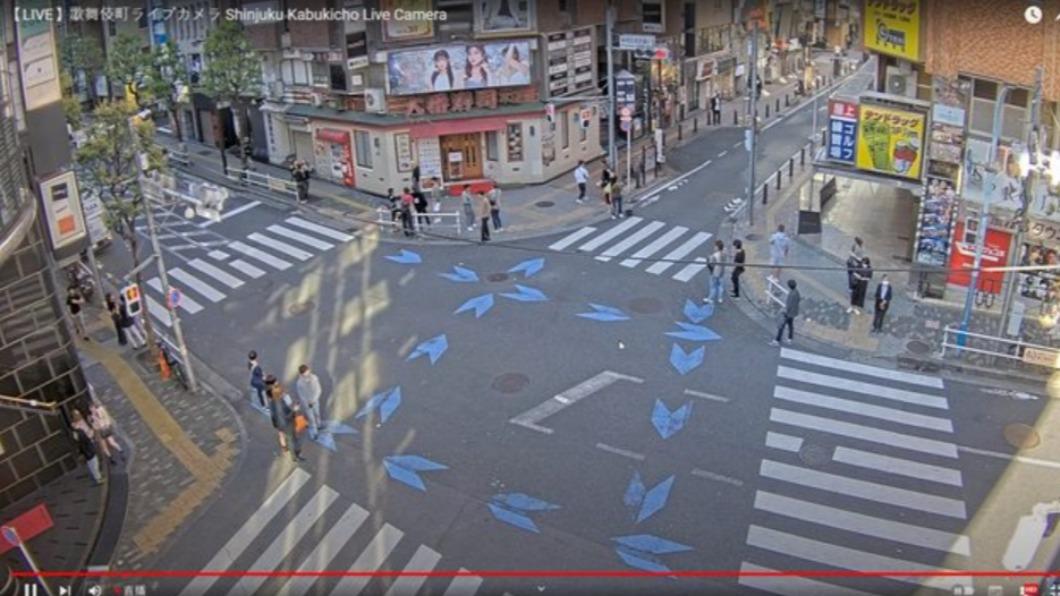 原PO曬出日本街道直播畫面。(圖 / 翻攝自PTT)