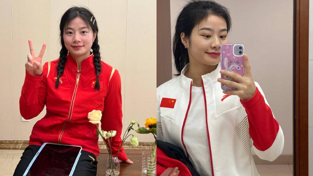18歲裴鑫依為年紀最小的舉重選手。(圖/翻攝自微博《中新視頻》)
