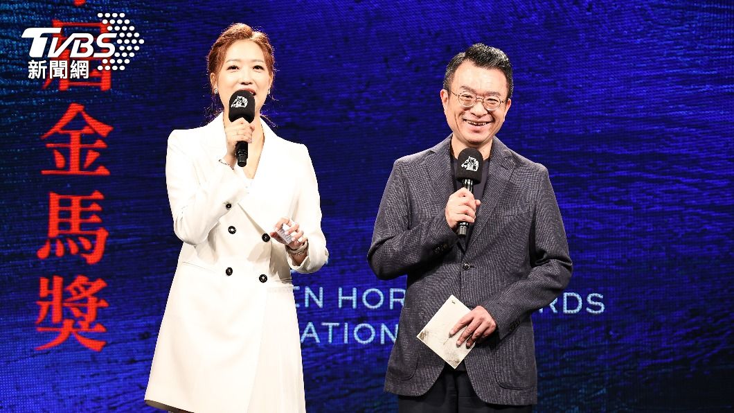 金馬60入圍記者會主持人鄔凱雯、金馬執委會主席聞天祥。（圖／張哲鳴攝）