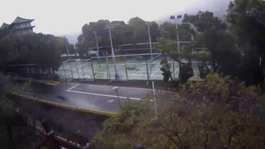 文化大學宣布今日改遠距上課。(圖/翻攝文化大學即時影像)