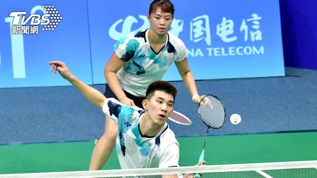 中華隊羽球混雙組合葉宏蔚與李佳馨，5日不敵南韓對手落敗。（圖／胡瑞麒攝）
