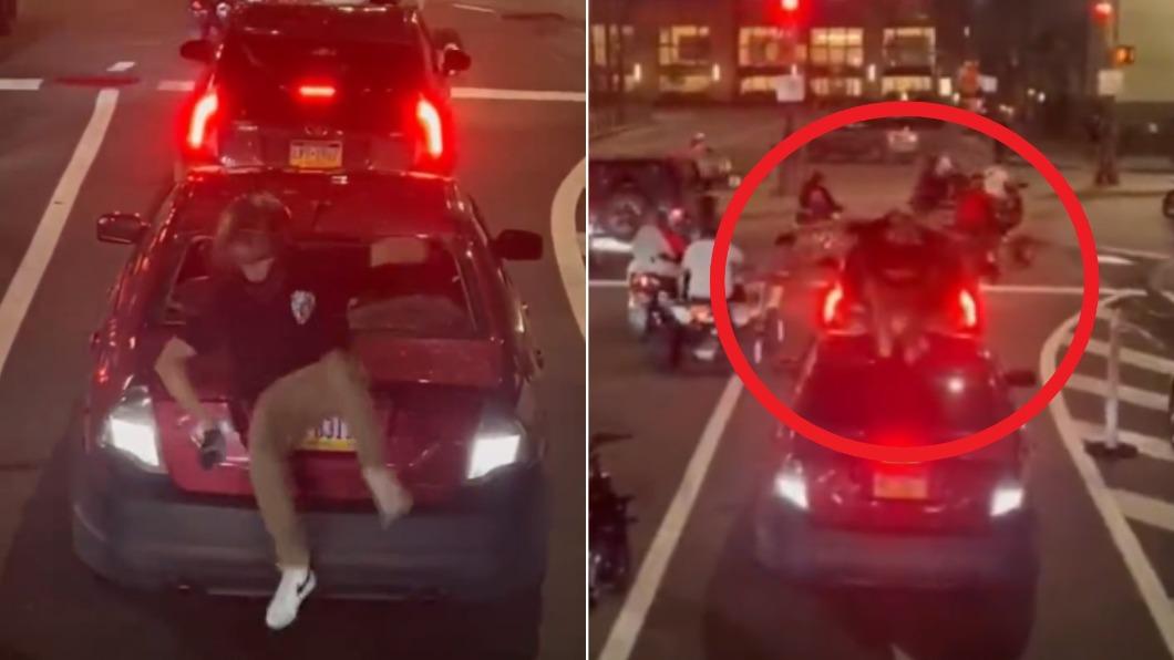 有片/騎車擦撞惱羞成怒?男「砸車還拔槍」下場慘了