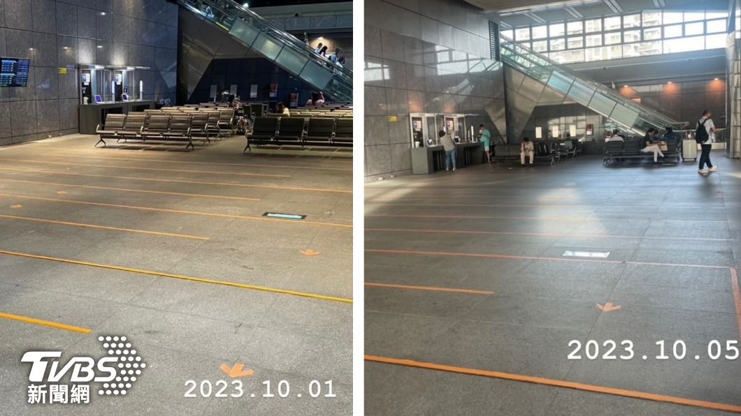連假排隊人潮擠爆!台中高鐵站內座椅拆了?真實原因曝