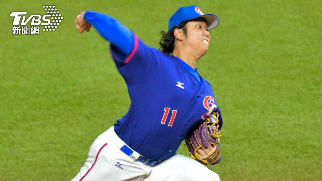 古林睿煬作為第三任投手登板救援。(圖/胡瑞麒攝)