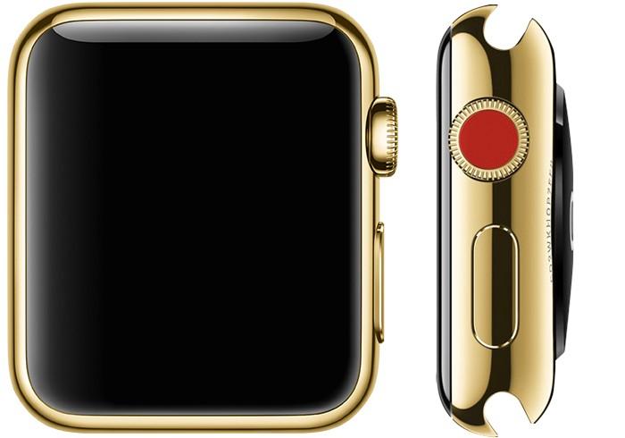 Apple Watch Edition屬於精品定位,錶殼採用18K金打造。(圖/翻攝自蘋果官網)