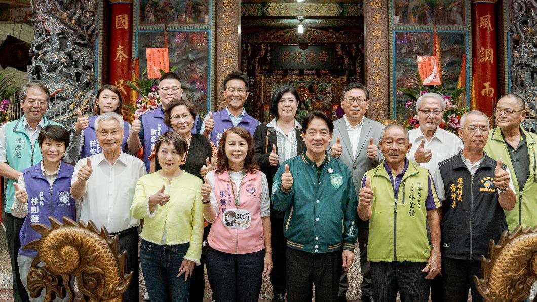 民進黨總統參選人賴清德今(6日)赴花蓮為民進黨立委參選人張美慧輔選。(圖/賴清德競辦提供)