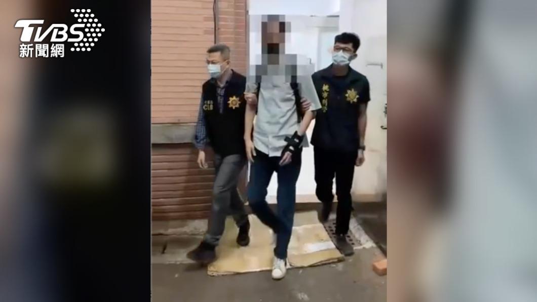 許姓男子與林裕紘「自導自演」恐嚇案,遭警方逮捕歸案。(圖/TVBS)
