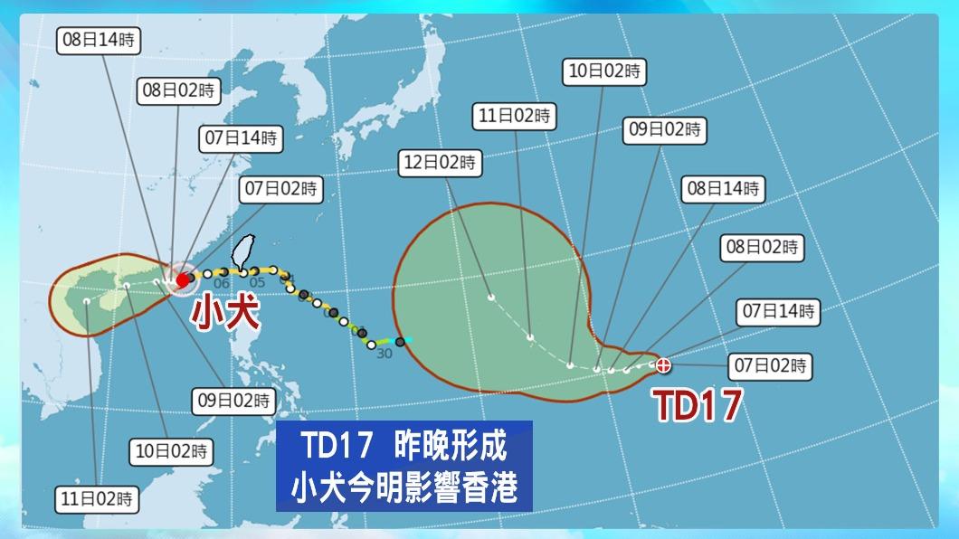 熱帶低壓今(7)日將發展成颱。(圖/TVBS)