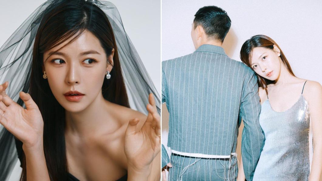 宋主喜曬絕美婚紗照,曝光圈外男友背影。(圖/翻攝自hv_alice IG)