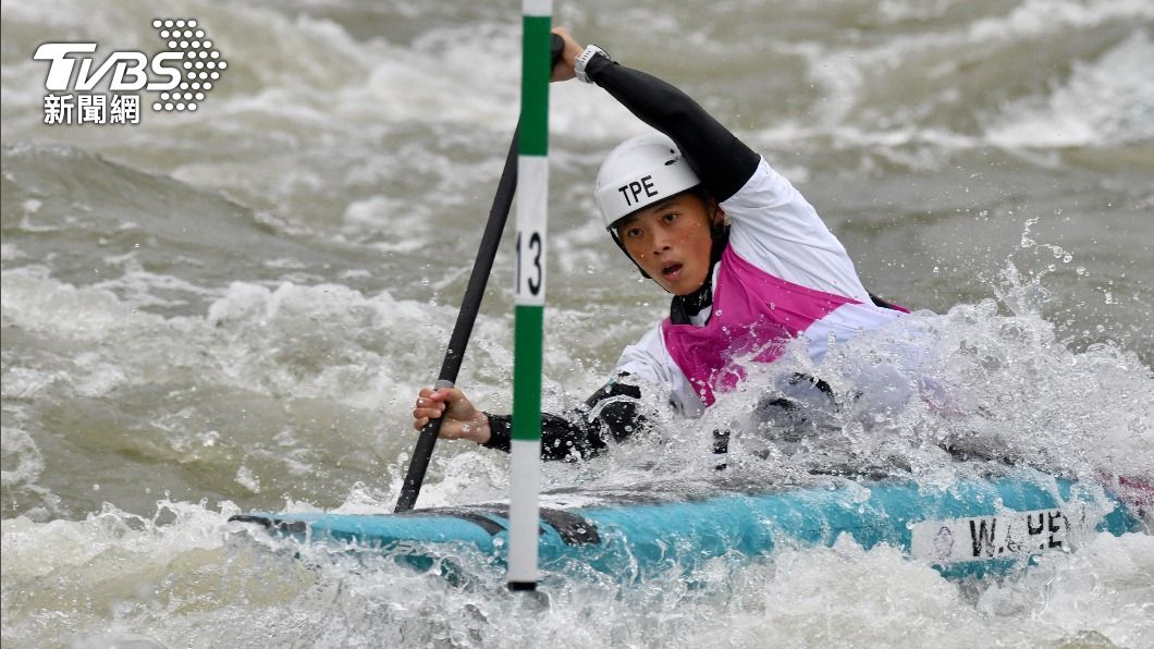 輕艇激流標桿女子C1項目我國選手陳瑋涵以決賽第5作收。(圖/胡瑞麒攝)