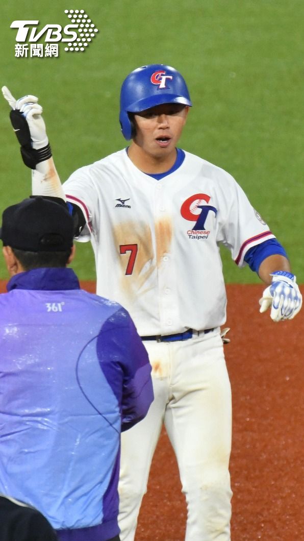 中華隊打線熄火，只有鄭宗哲貢獻3支安打。（圖／胡瑞麒攝）