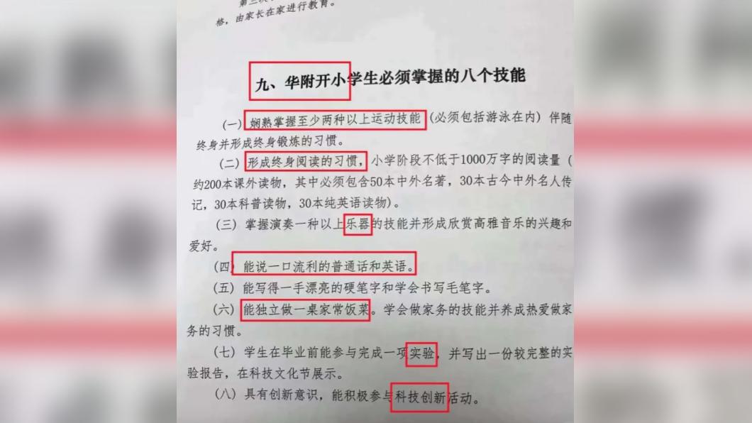 家長看了紛紛搖頭嘆「現在的小學生這麼難了嗎?」(圖 / 翻攝自微博)