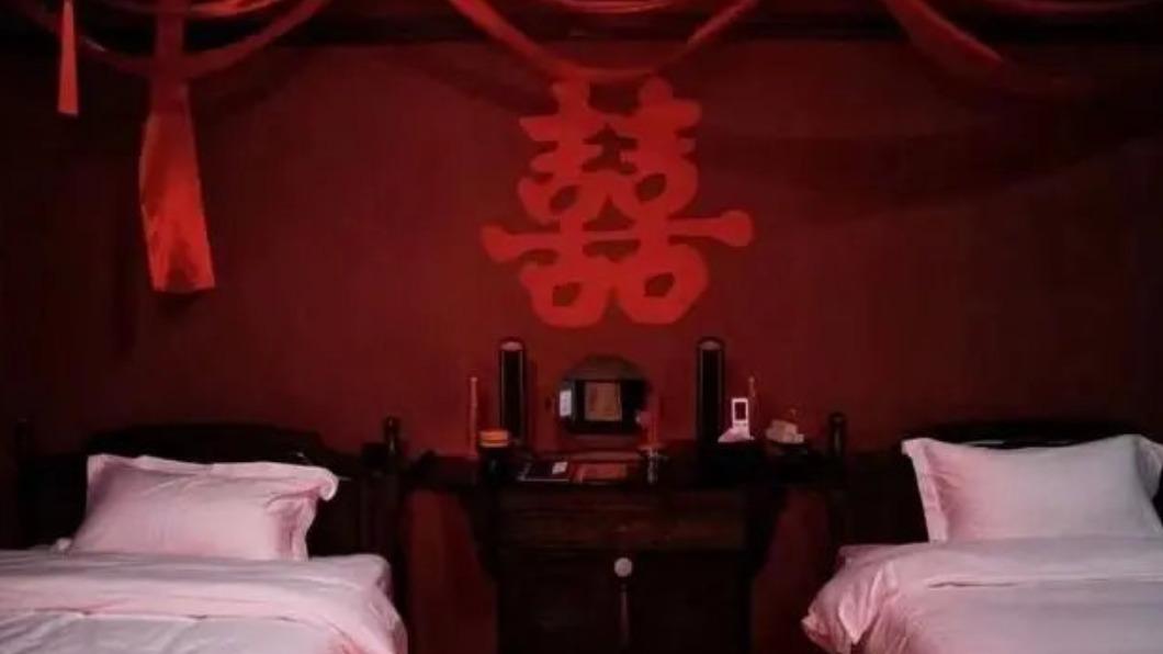 冥婚房也是熱門主題。(圖/翻攝自@新浪熱點 微博)