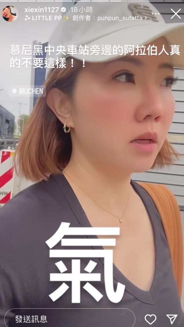 謝忻氣炸發限動。(圖/翻攝自謝忻 IG)
