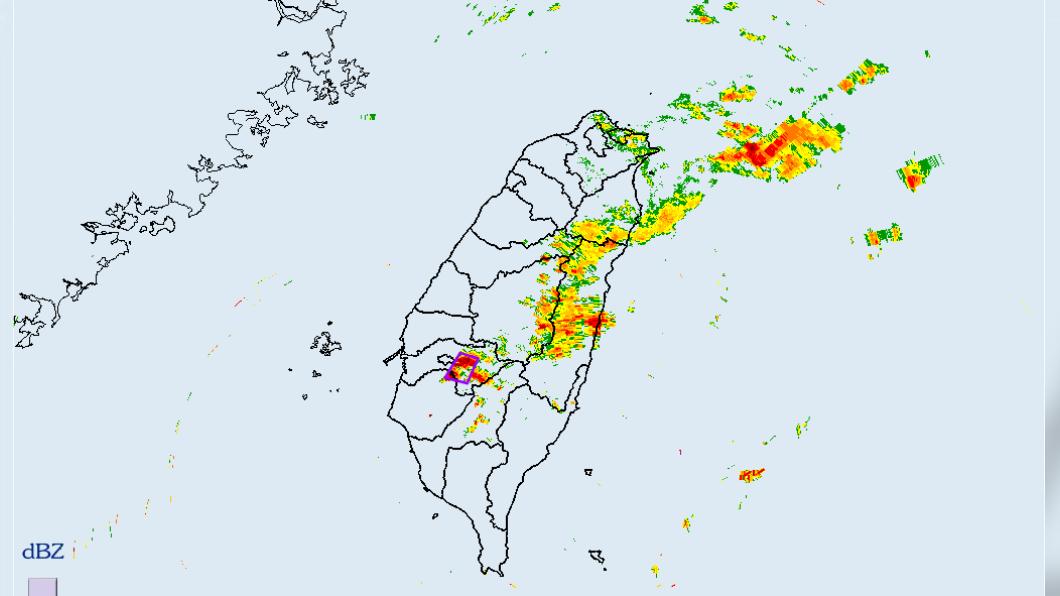 快訊／國家警報響！大雷雨狂炸嘉南、花蓮　這山區災防告警
