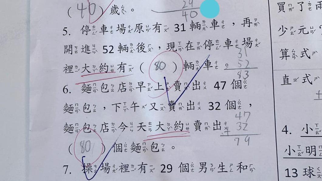 小二數學題「多2字」!醫師爸被考倒 女兒反問1句愣住
