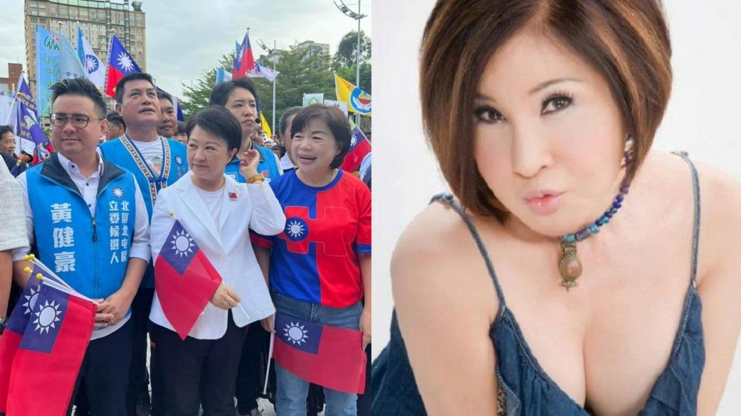 本土女星國慶日出招!直衝台中會場「遞3重要文件」 恬娃親會盧秀燕