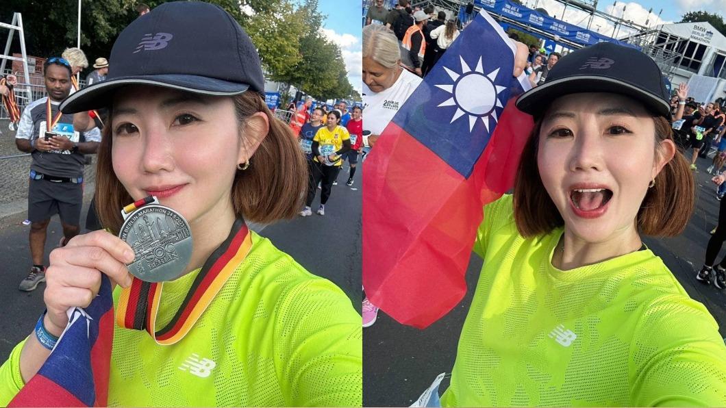 謝忻戰世界馬拉松「舉國旗」!遭酸跑完就好 反擊:我台人我驕傲
