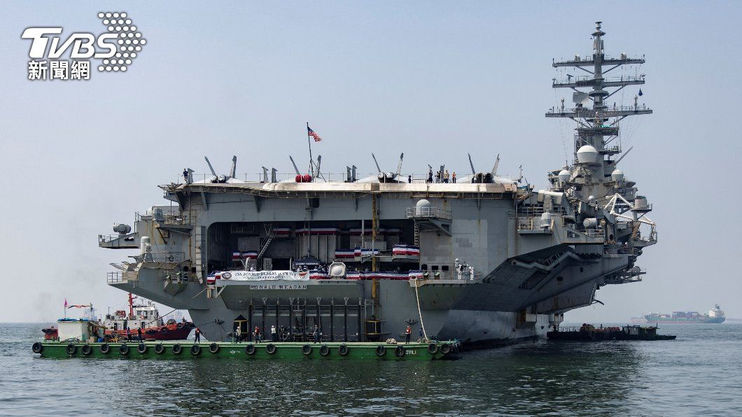 美國航空母艦雷根號12日訪韓 停靠釜山港