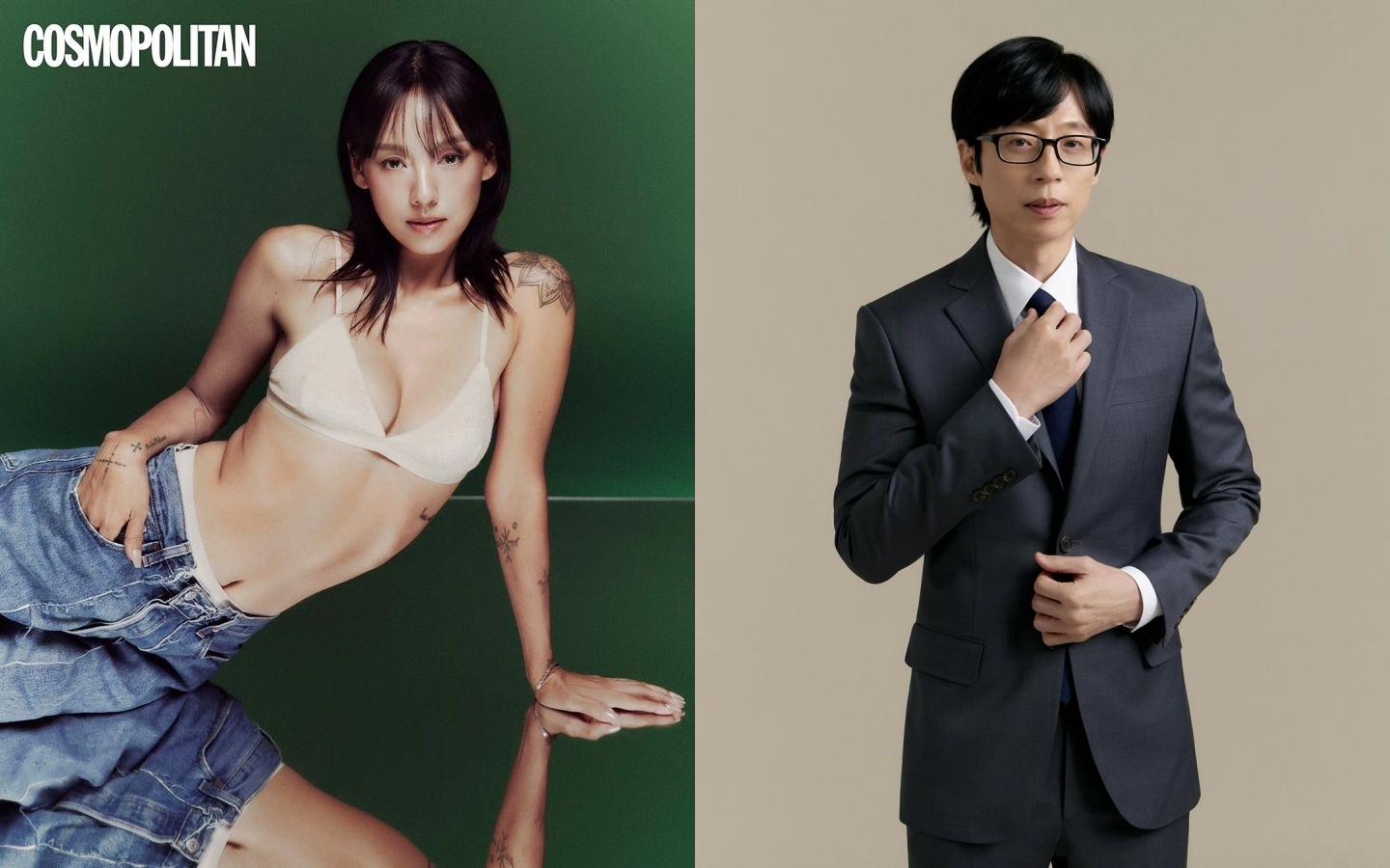 Antenna旗下有李孝利（左）、劉在錫等大咖藝人。（圖／翻攝自Antenna IG）