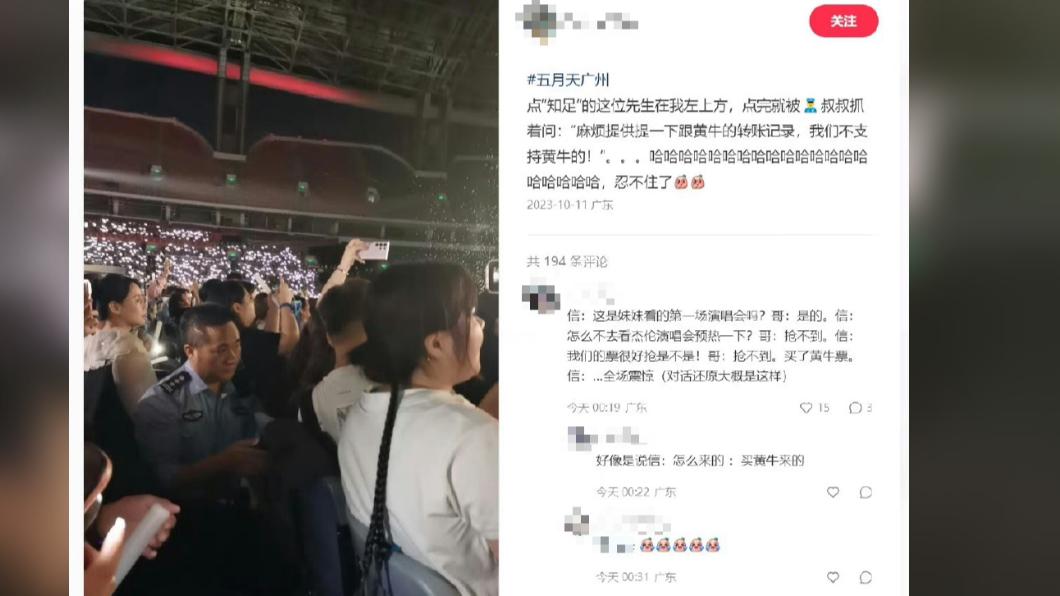 網友Po出警察入場追查黃牛票的照片。(圖/翻攝自頭條王微博)