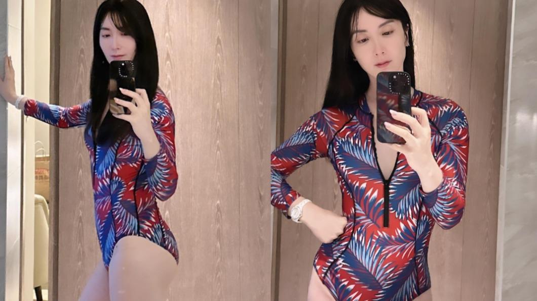 陳漢章罕見曬出泳裝照,並吐露心聲。(圖 / 翻攝自@prosecutorlakulaku IG)