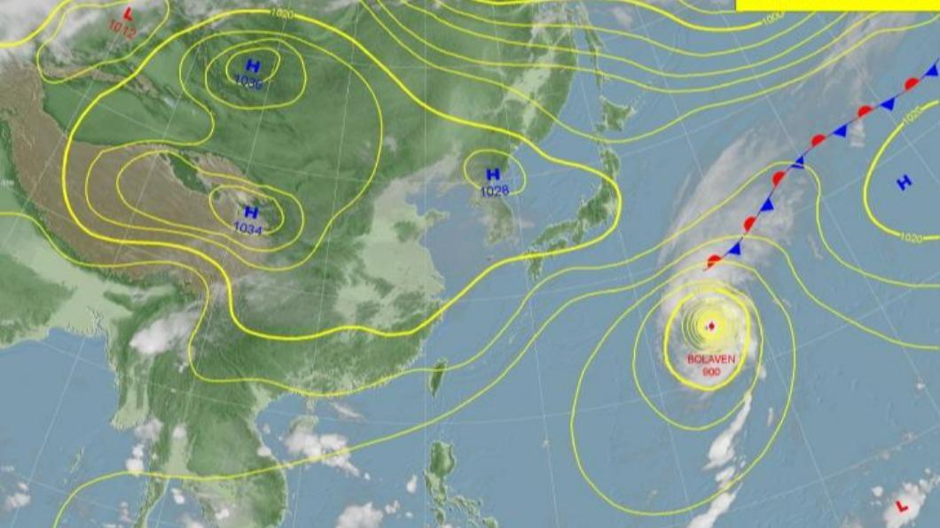 地面天氣圖。（圖／氣象署）