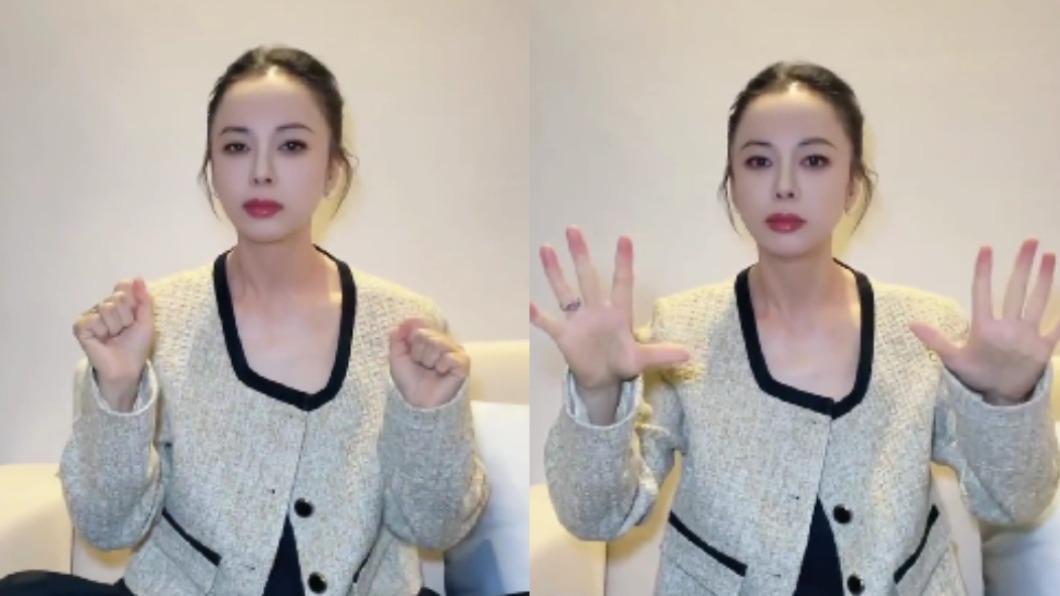 黃綺珊拍攝互動短片,卻因外型變得精緻引發熱議。(圖/翻攝自追星阿姨李納尼微博)
