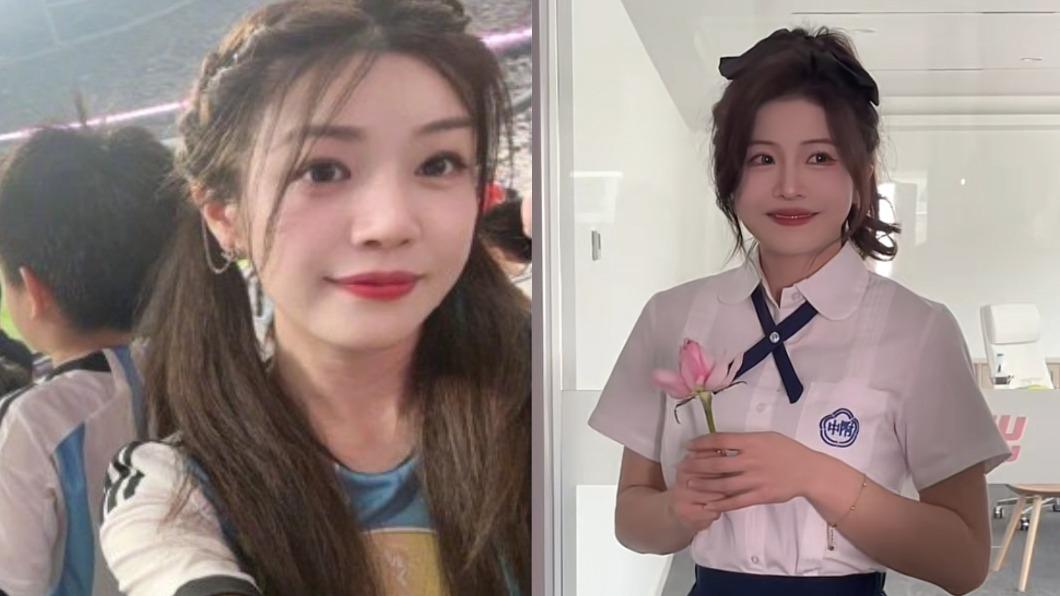沈肉肉與陳妍希撞臉,網友也驚呼很像。(圖/翻攝自陳妍希微博、蕞红沈肉肉抖音)
