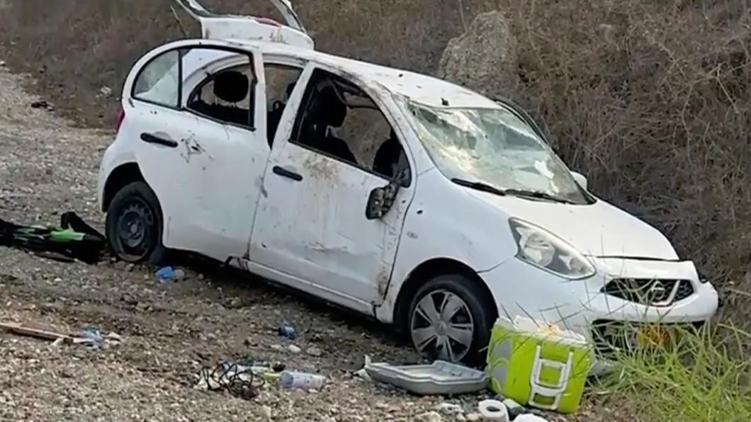 丹妮爾和男友陳屍的車輛。(圖/翻攝自New York Post)