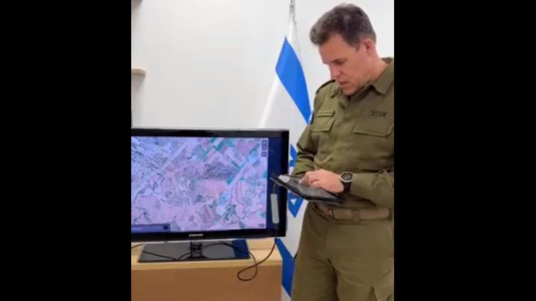 以色列國防軍稱,他們正在攻擊加薩地區地底下的隧道。(圖/翻攝自IDF推特)