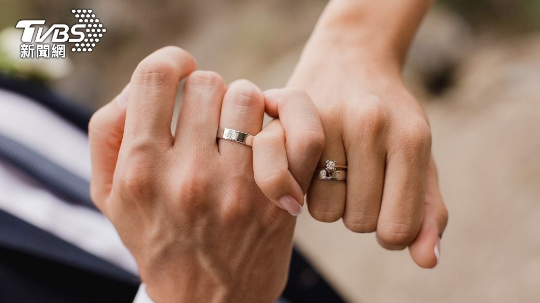 不少人在適婚年齡會結婚完成終身大事。(示意圖,非當事人/shutterstock達志影像)