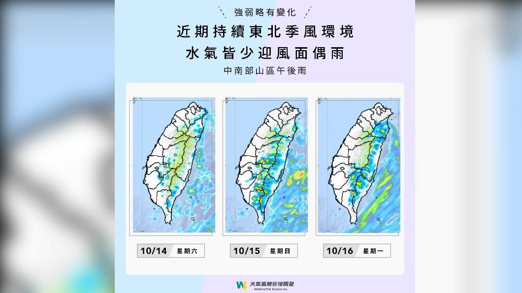 出門帶件外套!東北季風來襲「日夜溫差大」 一圖懂雨區