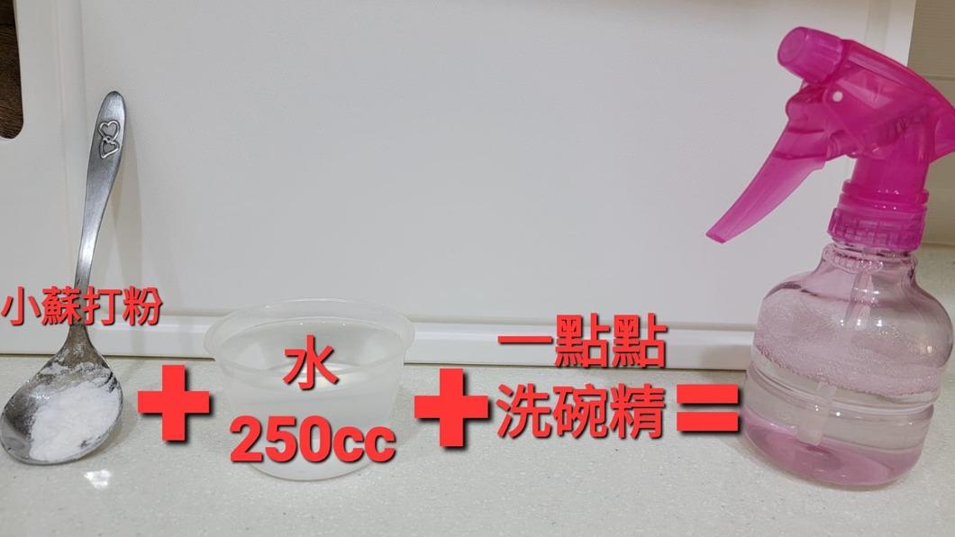 原PO分享調配自製清潔劑的用量。(圖/翻攝自「家常菜」臉書)